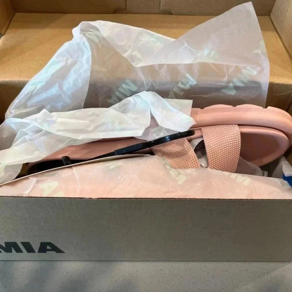 Altar'd State Mia Bertini Pink Lorey Sandals Size 10 - Picture 6 of 10